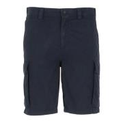 Blauwe Cargo Bermuda Shorts Woolrich , Blue , Heren