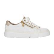 Laced Shoes Rieker , White , Dames