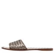 Pre-owned Leather flats Bottega Veneta Vintage , Gray , Dames