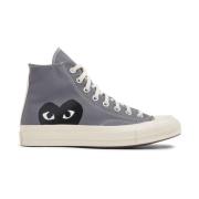 Chuck 70 High-Top Sneakers Grijs Comme des Garçons Play , Gray , Heren