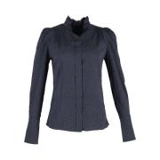 Pre-owned Silk tops Isabel Marant Pre-owned , Blue , Dames