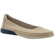 Beige Casual Flats Dames Veterschoenen Grunberg , Beige , Dames