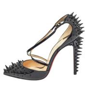 Pre-owned Leather heels Christian Louboutin Pre-owned , Black , Dames