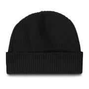 Kasjmier Beanie met Omslag Zanieri , Black , Heren