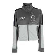 Sporty Short Suit Jacket met Track Top Nike , Gray , Dames