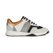 Zwarte casual gesloten veterschoenen Geox , Multicolor , Dames