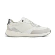 Witte Veterschoenen voor Vrouwen Geox , White , Dames