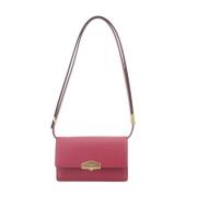 Framboos Crossbody Tas met Compartimenten Pourchet Paris , Pink , Dame...