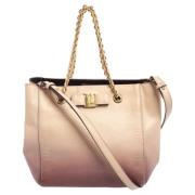 Pre-owned Leather totes Salvatore Ferragamo Pre-owned , Beige , Dames