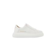 witte sneakers met roségouden details Alexander Smith , White , Dames