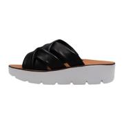 Zwarte Plateauslippers Trendy Stijl Paul Green , Black , Dames