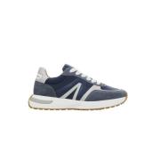 Blauwe Runner Sneakers Sportieve Stijl Alexander Smith , Blue , Heren