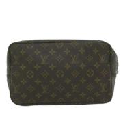 Pre-owned Canvas clutches Louis Vuitton Vintage , Brown , Dames