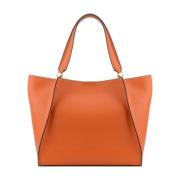 Oranje Tote Bag met drie compartimenten Pourchet Paris , Orange , Dame...