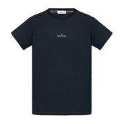 T-shirt met logo Stone Island , Blue , Heren