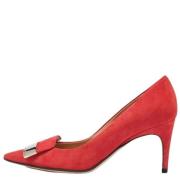 Pre-owned Suede heels Sergio Rossi Pre-owned , Pink , Dames