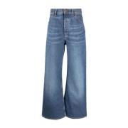 Blauwe Wide-Leg Jeans Chloé , Blue , Dames