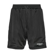 Mesh Geperforeerde Shorts Zwart Elastische Koord Represent , Black , H...