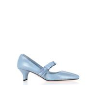 Pre-owned Leather heels Prada Vintage , Blue , Dames