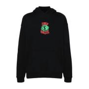 Zwarte Sweater met Verhoogd Logodetail Awake NY , Black , Heren