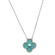 Pre-owned White Gold necklaces Van Cleef & Arpels Pre-owned , Gray , D...