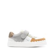 Grijze Sneakers met Touch Strap Chloé , Multicolor , Dames