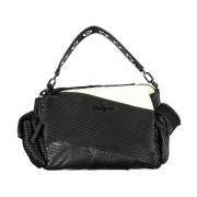 Zwarte Polyethyleen Handtas met Verstelbare Band Desigual , Black , Da...