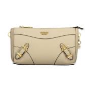 Stijlvolle handtas met meerdere compartimenten Guess , Beige , Dames