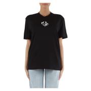Biologisch Katoen Regular Fit T-shirt Karl Lagerfeld , Black , Dames