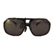 Bruine spiegel lens Aviator zonnebril Dolce & Gabbana , Brown , Dames