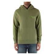 Katoenen hoodie met contrastdetails Calvin Klein Jeans , Green , Heren