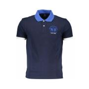 Blauw Katoenen Poloshirt, Korte Mouwen, Regular Fit La Martina , Blue ...