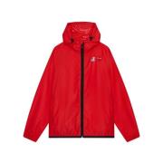 Rode Waterbestendige Anorak Jas Comme des Garçons Play , Red , Heren