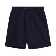 Navy Blauwe Casual Shorts voor Heren Ami Paris , Blue , Heren