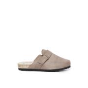 Premium Suede Sandalen in Coco Brown Manebí , Beige , Dames