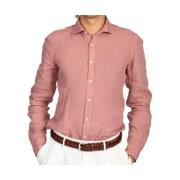 Casual overhemd Fay , Pink , Heren