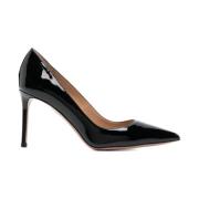 Elegante Zwarte Mid-Hak Pumps Aquazzura , Black , Dames