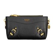 Stijlvolle Zwarte Handtas met Contrasterende Details Guess , Black , D...