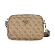 Beige Handtas met Verstelbare Band Guess , Beige , Dames