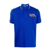 Blauw Casual Polo Shirt Mannen Polo Ralph Lauren , Blue , Heren