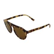 Bruine schildpadzonnebril met gouden lenzen Dolce & Gabbana , Brown , ...