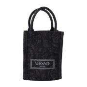 Barocco Athena Bucket Tas Versace , Black , Unisex