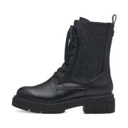 Klassieke zwarte veterschoenen Marco Tozzi , Black , Dames