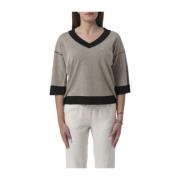 Basis Shirt Gran Sasso , Gray , Dames