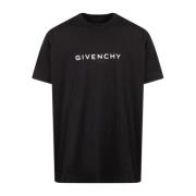 Iconisch Logo Jersey T-Shirt Givenchy , Black , Heren