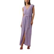 Paarse Geborduurde Maxi Jurk Freebird , Purple , Dames