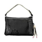 Zwarte Polyethyleen Handtas met Contrastdetails Desigual , Black , Dam...