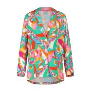 Lichte Blouse met Kleurrijk Print Emily Van den Bergh , Multicolor , D...