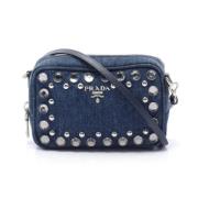 Pre-owned Denim prada-bags Prada Vintage , Blue , Dames