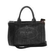 Pre-owned Denim prada-bags Prada Vintage , Gray , Dames